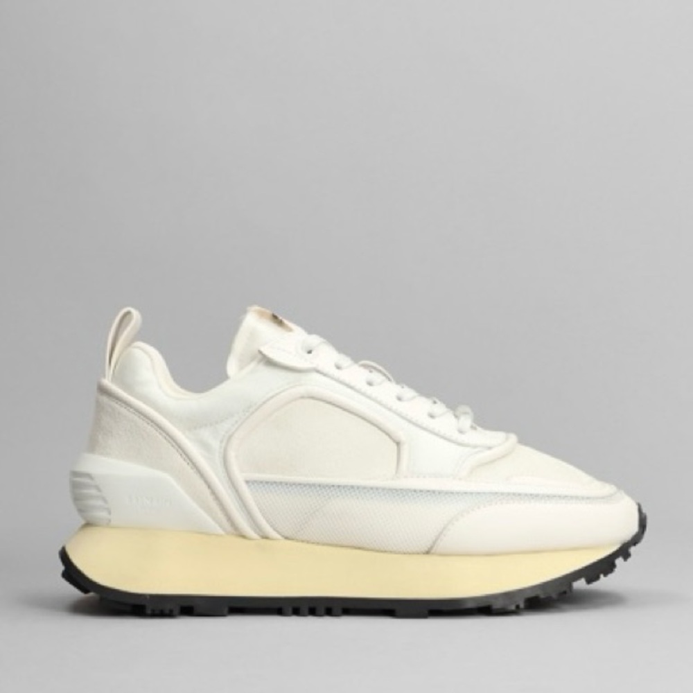 NEW without box BALMAIN sneakers In White Suede And Leather